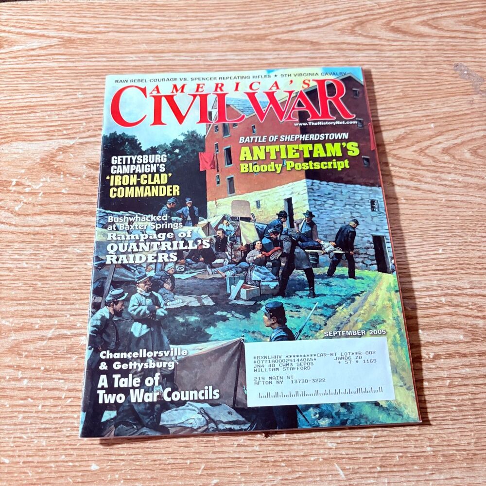 America’s Civil War Gettysburg Campaign Iron-Clad Commander Sept 2005 IR KL3560